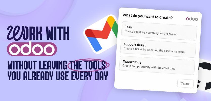 Nueva versión de Xdoo: crea tareas, tickets y oportunidades en Odoo directamente desde Gmail